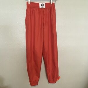 Nike Woven Pants Circa 72 Youth Large Fiery Orange y2k baggy Loose Fit